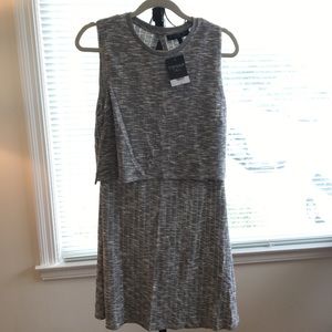 Topshop grey sweater dress